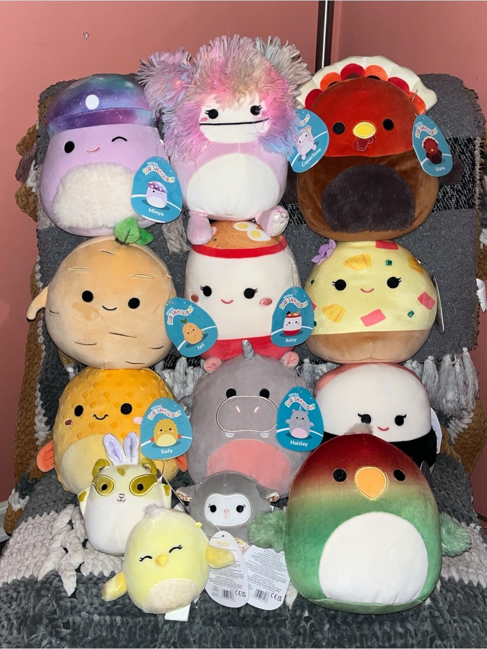 Lot Of 10 NWT 7.5” Squishmallows Plus 3 NWT Minis 4.5”